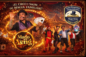 El Circo de Mago Yeng es un espectáculo familiar profesional que integra magia, circo y humor, orientado a públicos transversales y contextos institucionales. La propuesta destaca por su puesta en