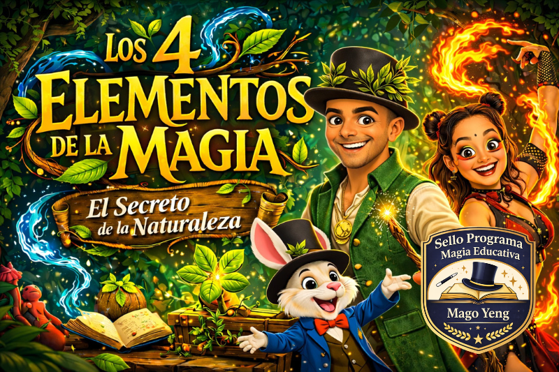 Show de magia 4 elementos - eventos infantiles